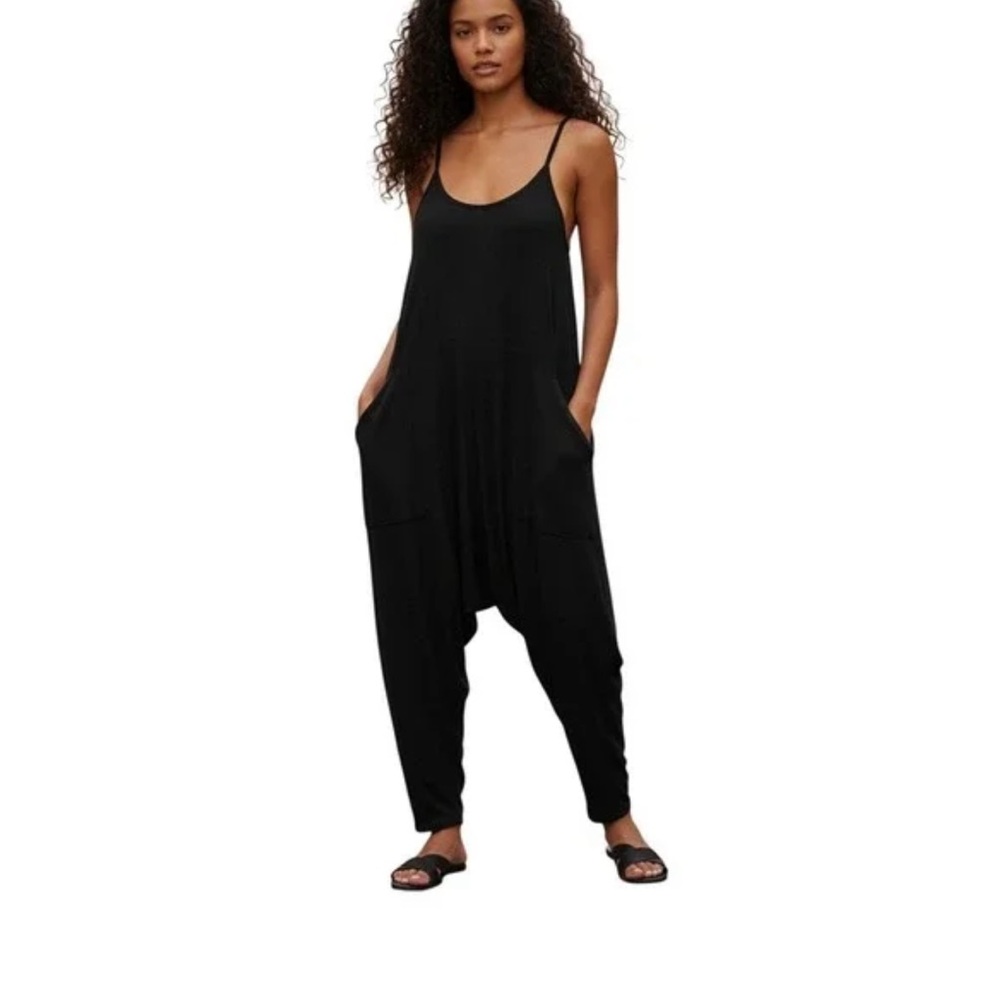 ANTISTAR Black Harem Jumpsuit